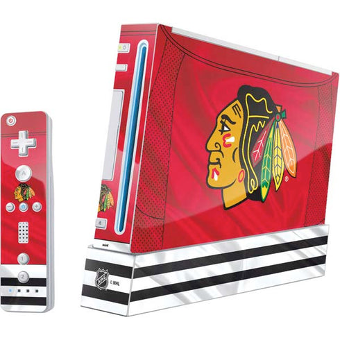 NHL Blackhawks Red Stripes Wii (Includes 1 Controller) Skin