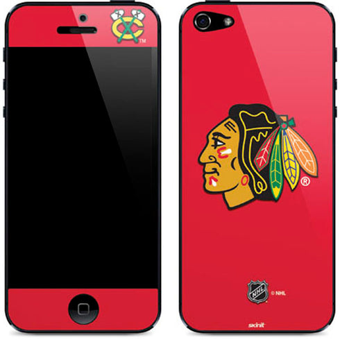 NHL Chicago Blackhawks Solid Background iPhone 5/5s/5SE Skin