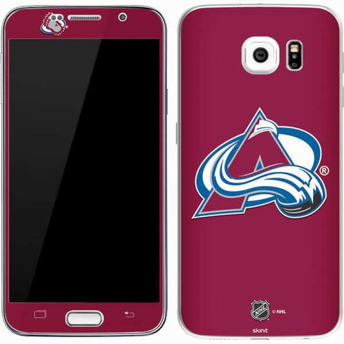 NHL Colorado Avalanche Solid Background Galaxy S7 Skin