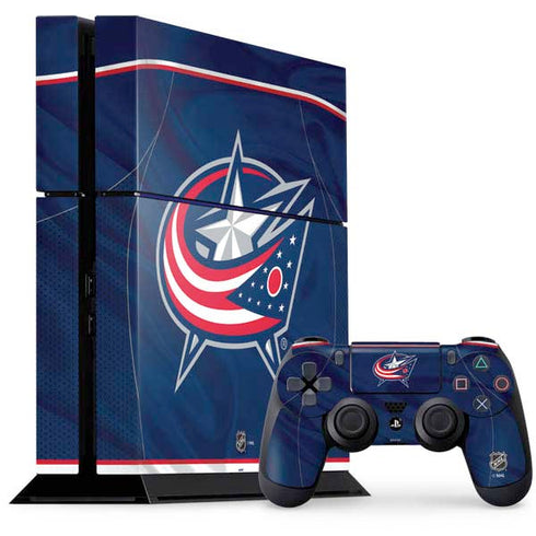 NHL Columbus Blue Jackets Jersey PS4 Console and Controller Bundle Skin