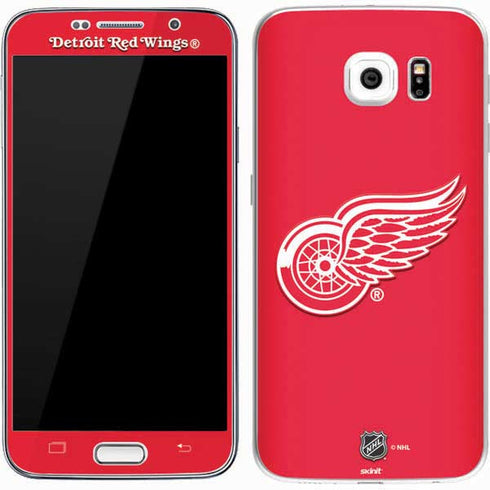 NHL Detroit Red Wings Solid Background Galaxy S7 Skin