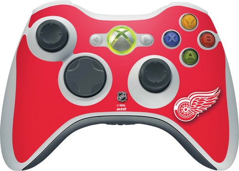 NHL Detroit Red Wings Solid Background Xbox 360 Wireless Controller Skin