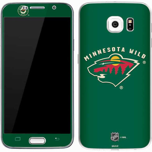 NHL Minnesota Wild Solid Background Galaxy S7 Skin