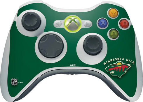 NHL Minnesota Wild Solid Background Xbox 360 Wireless Controller Skin