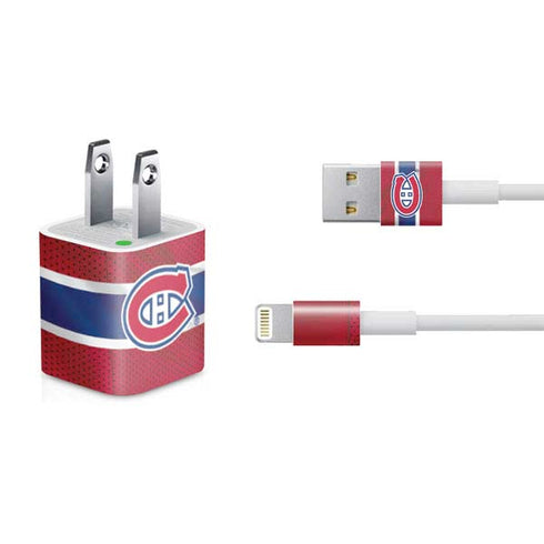 NHL Montreal Canadiens Home Jersey iPhone Charger (5W USB) Skin
