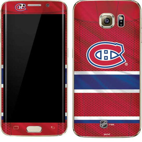 NHL Montreal Canadiens Home Jersey Galaxy S7 Edge Skin