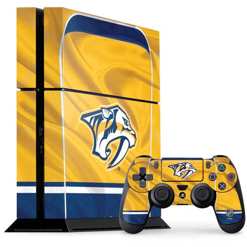 NHL Nashville Predators Jersey PS4 Console and Controller Bundle Skin