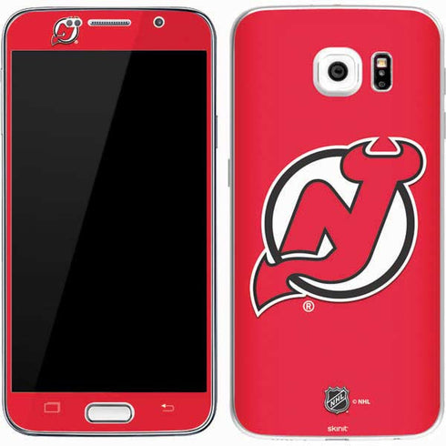 NHL New Jersey Devils Solid Background Galaxy S7 Skin