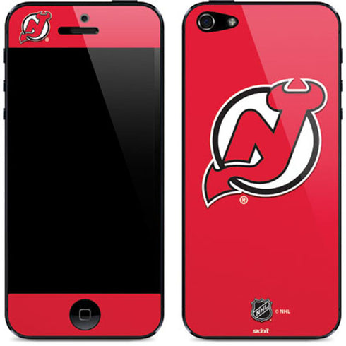 NHL New Jersey Devils Solid Background iPhone 5/5s/5SE Skin