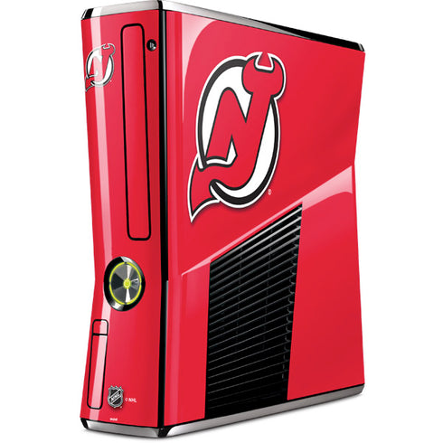 NHL New Jersey Devils Solid Background Xbox 360 Slim (2010) Skin