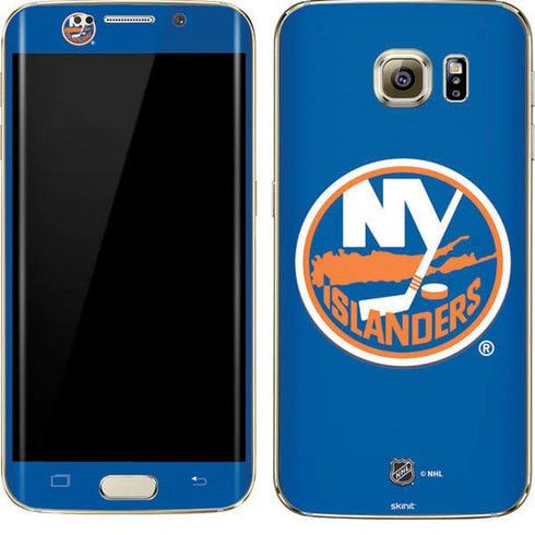 NHL New York Islanders Solid Background Galaxy S7 Edge Skin