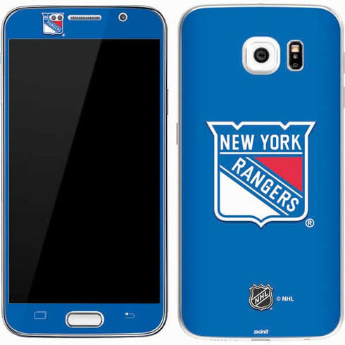 NHL New York Rangers Solid Background Galaxy S7 Skin
