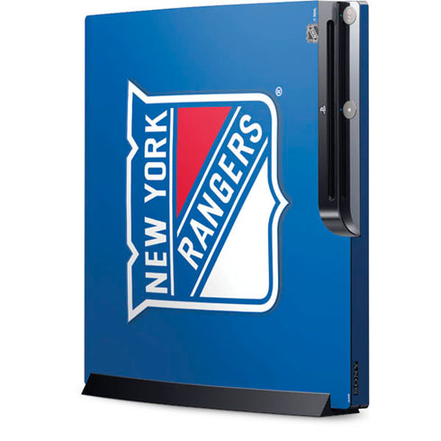 NHL New York Rangers Solid Background Playstation 3 & PS3 Slim Skin