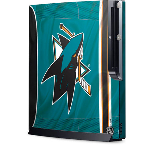 NHL San Jose Sharks Home Jersey Playstation 3 & PS3 Slim Skin