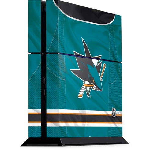 NHL San Jose Sharks Home Jersey PS4 Console Skin