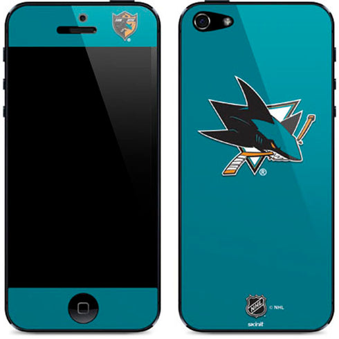 NHL San Jose Sharks Solid Background iPhone 5/5s/5SE Skin