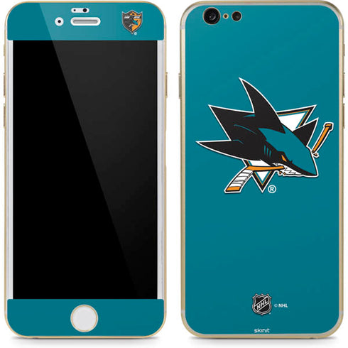 NHL San Jose Sharks Solid Background iPhone 6/6s Skin