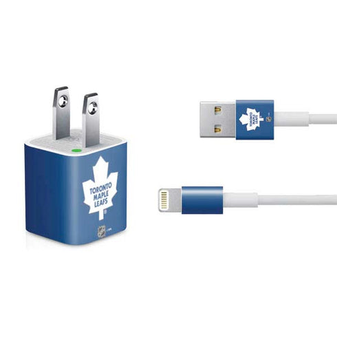 NHL Toronto Maple Leafs Solid Background iPhone Charger (5W USB) Skin
