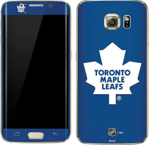 NHL Toronto Maple Leafs Solid Background Galaxy S7 Edge Skin