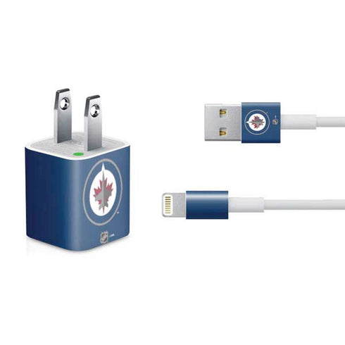 NHL Winnipeg Jets Logo iPhone Charger (5W USB) Skin