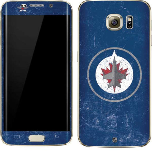 NHL Winnipeg Jets Distressed Logo Galaxy S7 Edge Skin