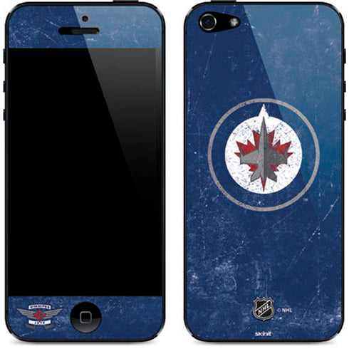 NHL Winnipeg Jets Distressed Logo iPhone 5/5s/5SE Skin