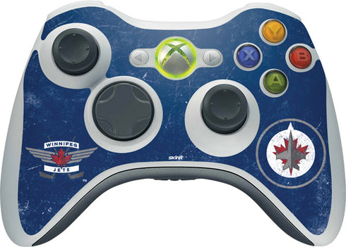 NHL Winnipeg Jets Distressed Logo Xbox 360 Wireless Controller Skin