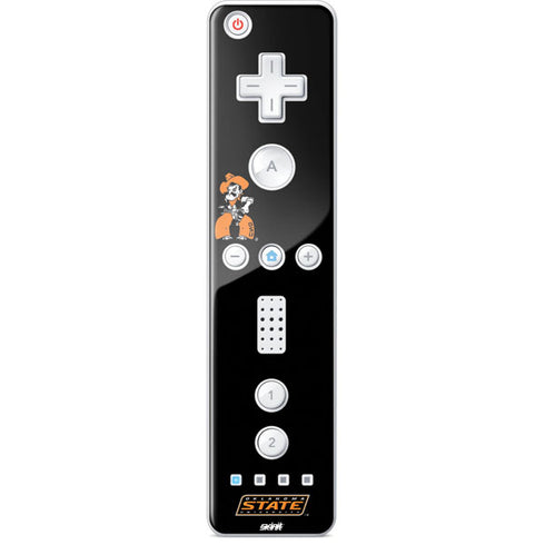 Oklahoma State University OSU on Black Wii Remote Controller Skin