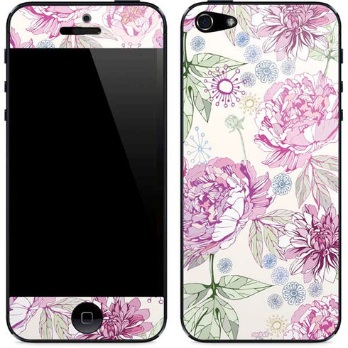Peony Spring Floral iPhone 5/5s/5SE Skin