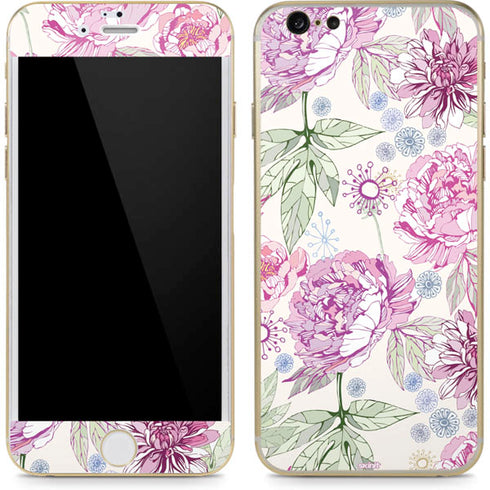 Peony Spring Floral iPhone 6/6s Skin
