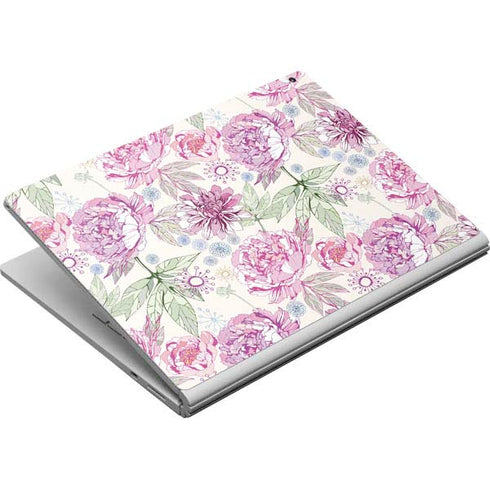 Peony Spring Floral Surface Book Skin