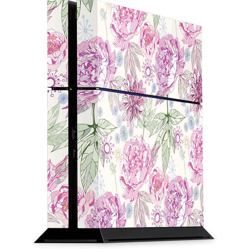 Peony Spring Floral PS4 Console Skin