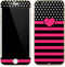 Polka Dots and Stripes Heart in Pink iPhone 6/6s Skin
