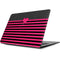 Polka Dots and Stripes Heart in Pink Apple MacBook Skin