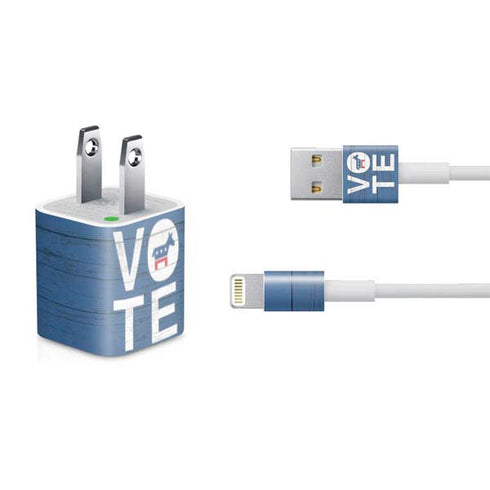 Vote Democrat iPhone Charger (5W USB) Skin
