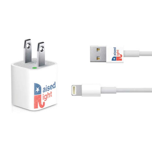 Raised Right iPhone Charger (5W USB) Skin