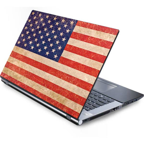 Distressed American Flag Generic Laptop Skin