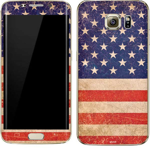Distressed American Flag Galaxy S7 Edge Skin