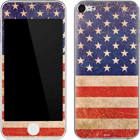 Distressed American Flag Apple iPod Skin