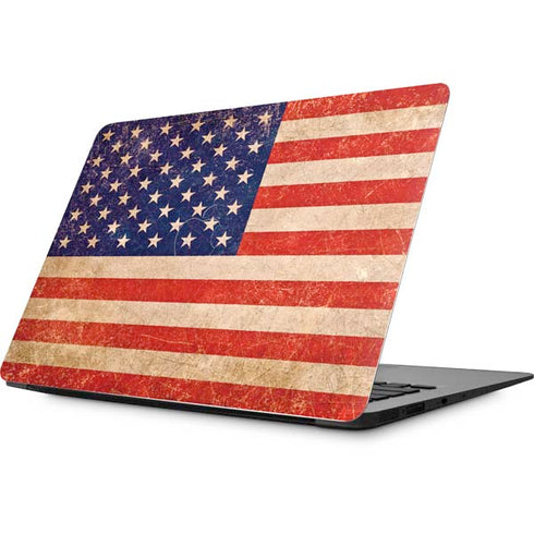 Distressed American Flag Apple MacBook Skin