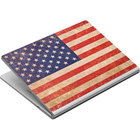 Distressed American Flag Surface Book Skin