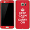 Keep Calm and Carry On Galaxy S7 Edge Skin