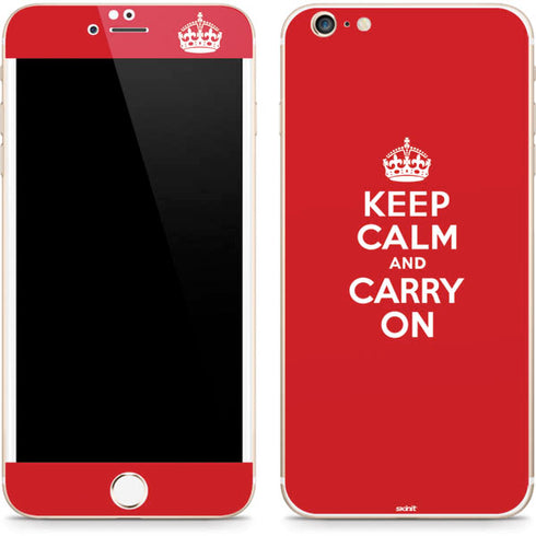 Keep Calm and Carry On iPhone 6/6s Plus Skin