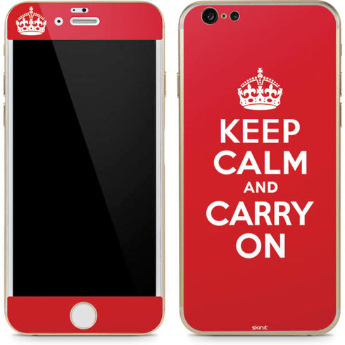 Keep Calm and Carry On iPhone 6/6s Skin
