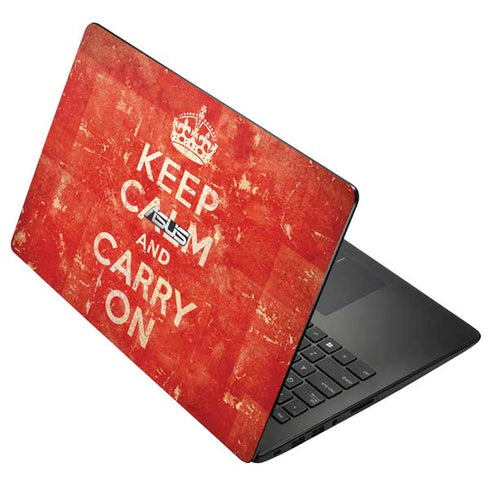 Keep Calm and Carry On Distressed Asus X502CA 15.6 Skin