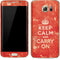 Keep Calm and Carry On Distressed Galaxy S7 Edge Skin