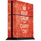 Keep Calm and Carry On Distressed PS4 Console Skin