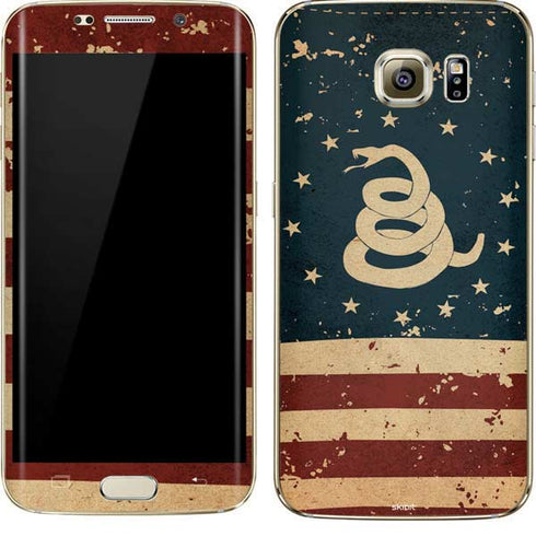 Dont Tread On Me American Flag Galaxy S7 Edge Skin