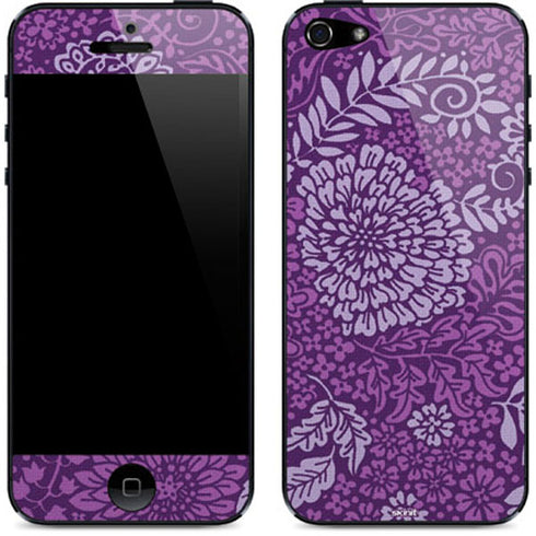 Radiant Orchid Floral iPhone 5/5s/5SE Skin