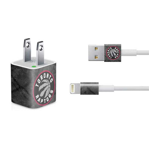 NBA Toronto Raptors Black Rust iPhone Charger (5W USB) Skin